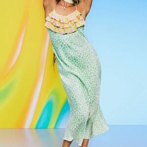 Rixo X Target Green Animal Print Dress Size 3X